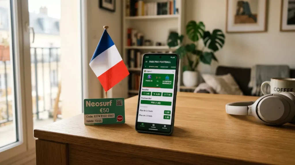 Les trois bookmakers agréés ANJ acceptant Neosurf en France en 2026