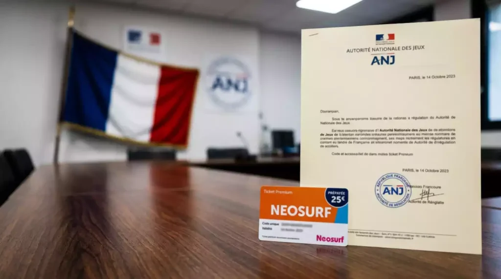 Cadre réglementaire de l'ANJ pour l'utilisation de Neosurf sur les sites de paris sportifs légaux en France