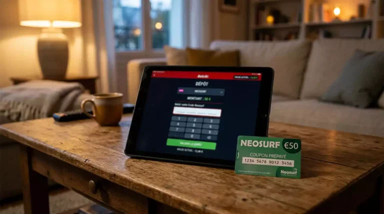 Conditions et procédure de dépôt Neosurf sur la plateforme NetBet agréée ANJ