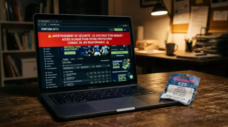 Avertissement sur les risques liés à l'utilisation de Neosurf sur des sites de paris sportifs non agréés ANJ